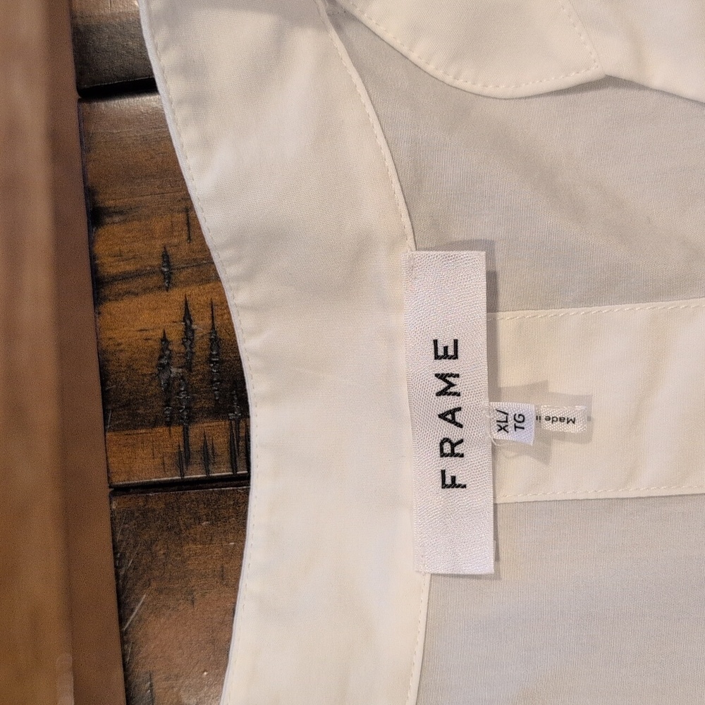 Frame Ruched Cali Popover Blouse - Picture 7 of 10